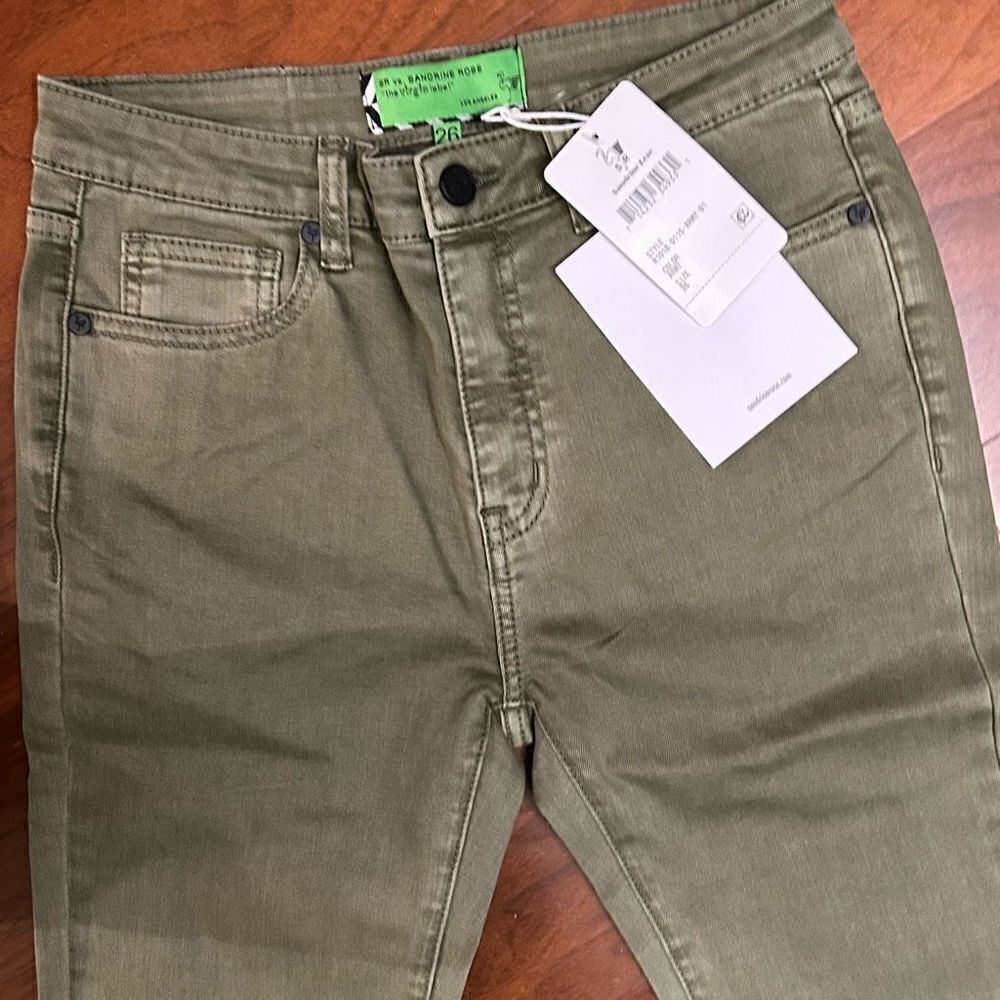 Sandrine Rose (sold by‎ Free People) skinny jeans size 26 in army - Picture 4 of 10